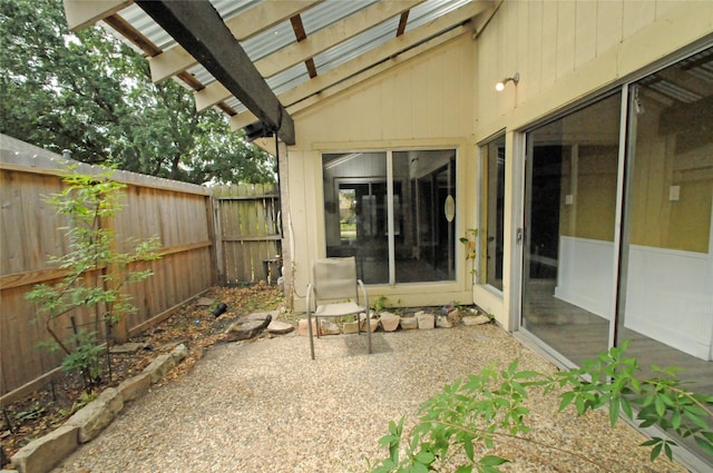 view of patio / terrace with fence