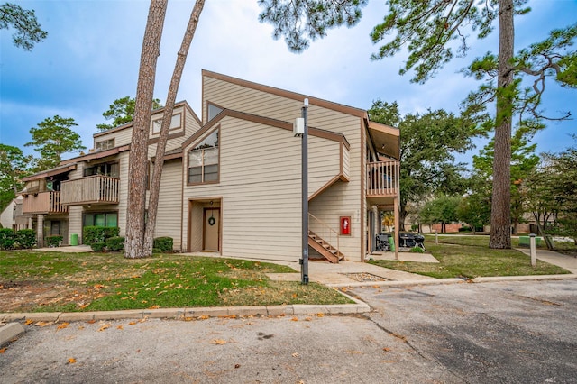 exterior space with stairway