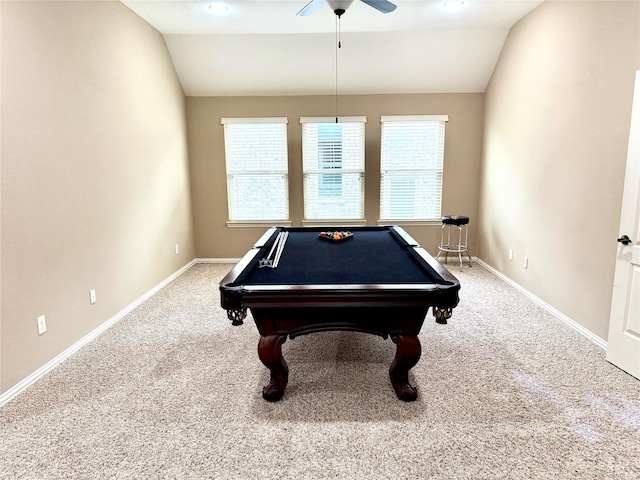 34315 E Short Leaf Pine Ct, Pinehurst, TX 77362 - playroom featuring plenty of natural light, lofted ceiling, and ceiling fan