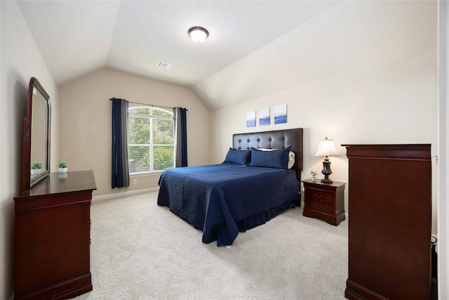 21207 Fairhaven Creek Dr, Cypress, TX 77433 - carpeted bedroom featuring lofted ceiling, visible vents, and baseboards