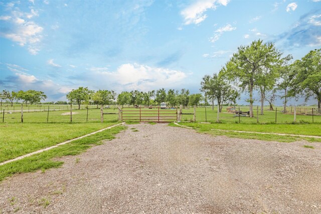 1189 Fm 935, Lott, TX 76656 - view of road featuring a gated entry, a gate, and a rural view