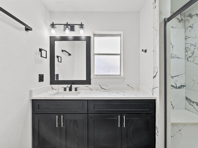 11506 Kirkhollow Dr, Houston, TX 77089 - bathroom with a marble finish shower and vanity
