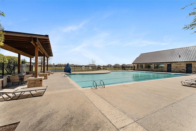21718 Rose Maris Ln, Tomball, TX 77377 - pool with a patio and fence
