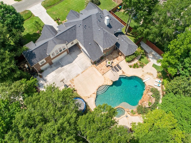 drone / aerial view