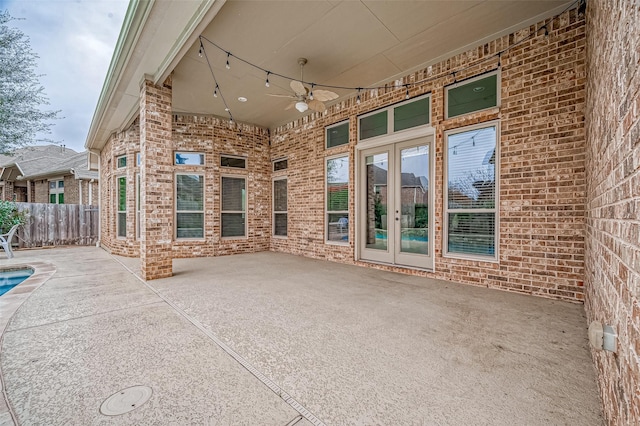 3215 Wimberly Place Ln, Katy, TX 77494 - view of patio featuring ceiling fan
