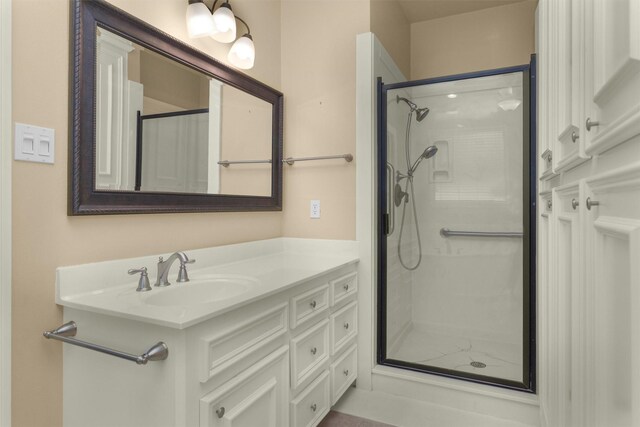 110 Wick Willow Dr, Montgomery, TX 77356 - bathroom with a shower stall and vanity
