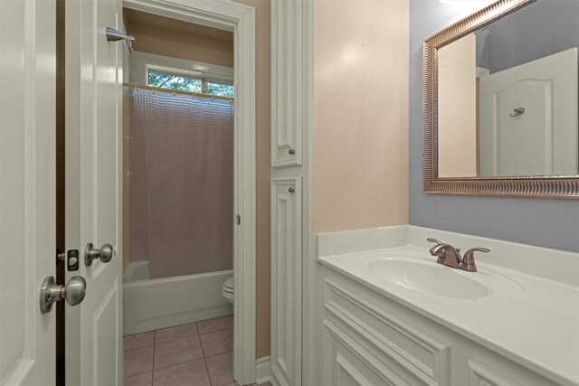 110 Wick Willow Dr, Montgomery, TX 77356 - bathroom with vanity, tile patterned floors, toilet, and  shower combination
