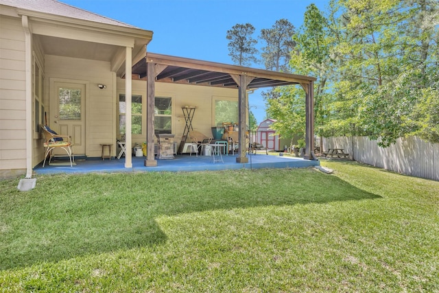 5305 Weeping Bow, Willis, TX 77378 - view of yard with a patio and fence