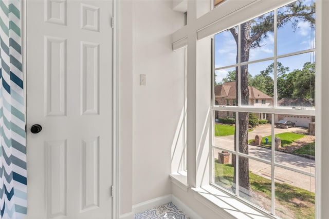 detailed view of baseboards