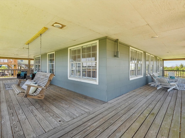 view of deck