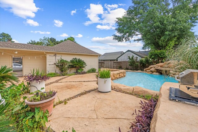 7914 Rio Crystal Dr, Houston, TX 77095 - view of swimming pool with a patio area