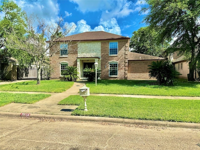 7914 Oakington Dr, Houston, TX 77071 - view of front of home with brick siding and roof with shingles