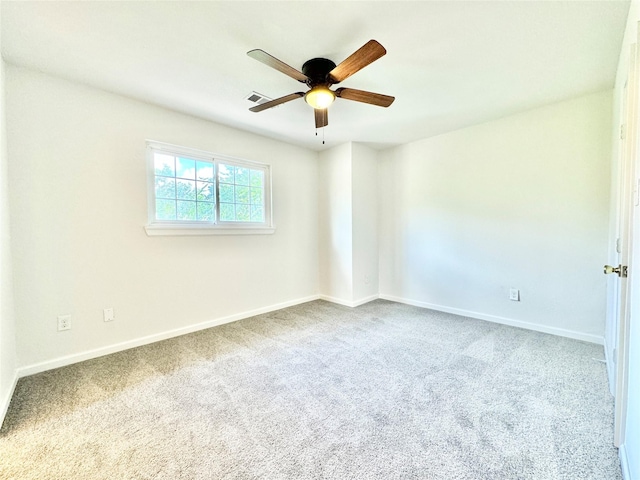 7914 Oakington Dr, Houston, TX 77071 - carpeted spare room with baseboards and a ceiling fan