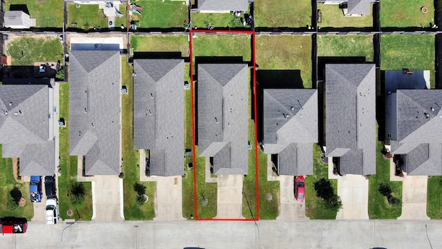 10330 Douglas Fir Villa Ave, Houston, TX 77044 - aerial perspective of suburban area with property parcel outlined