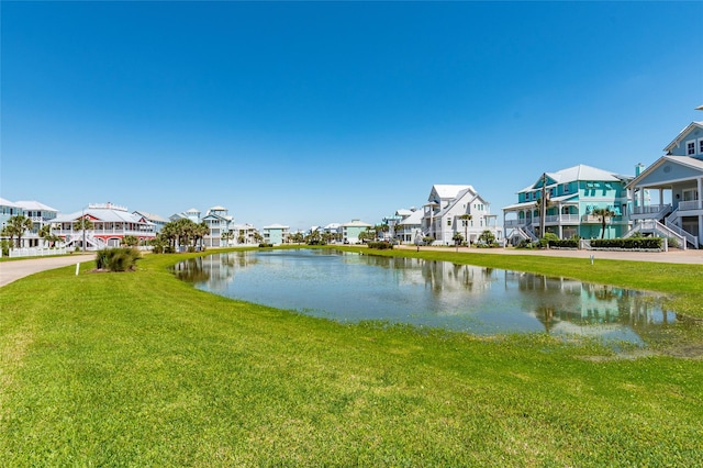 property view of water with a residential view