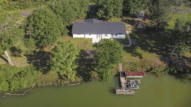 652 E Taylor Lake Cir, Livingston, TX 77351 - aerial view with a water view