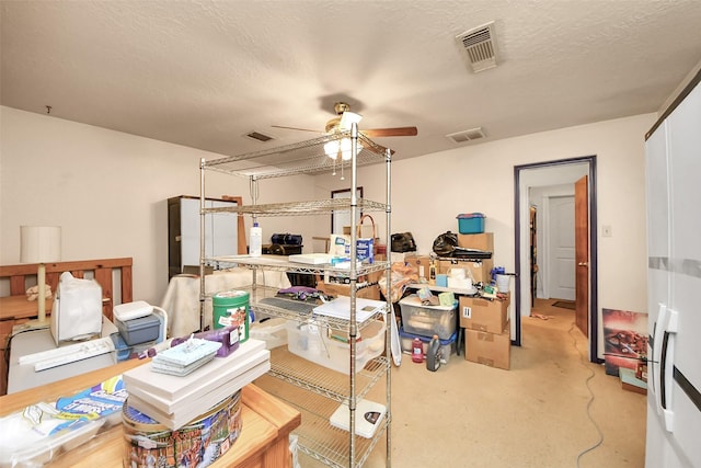 13230 Ferry Hill Ln, Houston, TX 77015 - storage area featuring ceiling fan