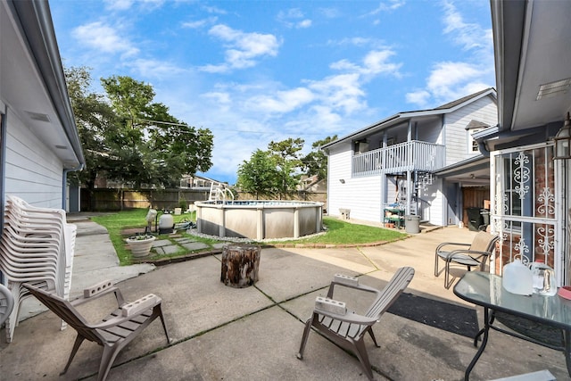 13230 Ferry Hill Ln, Houston, TX 77015 - view of patio / terrace with an outdoor pool and fence