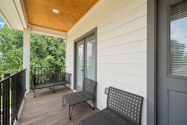 view of balcony