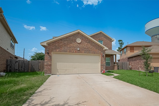 7727 N Friesian Meadow Ln NW, Humble, TX 77338 - traditional home featuring brick siding, driveway, and an attached garage