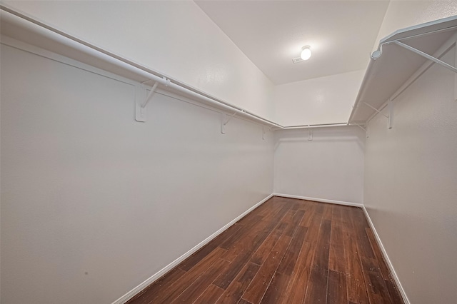 7727 N Friesian Meadow Ln NW, Humble, TX 77338 - walk in closet with dark wood-style floors