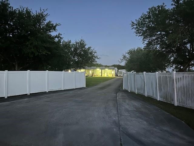view of street with driveway