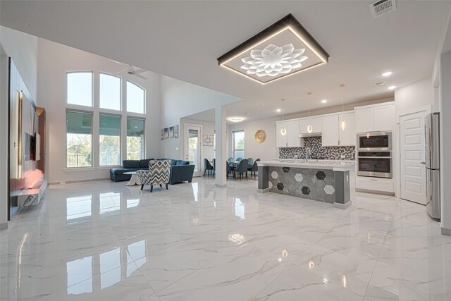 interior space featuring visible vents