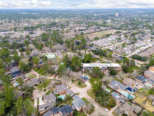 14102 Haynes Dr, Houston, TX 77069 - drone / aerial view featuring a residential view