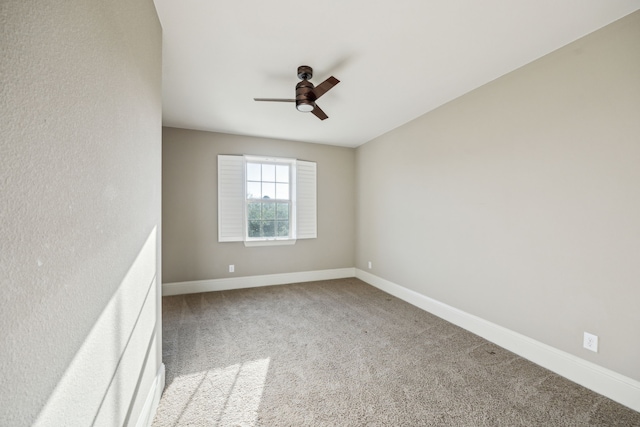8227 Caroline Ridge Dr, Humble, TX 77396 - unfurnished room featuring a ceiling fan, carpet flooring, and baseboards
