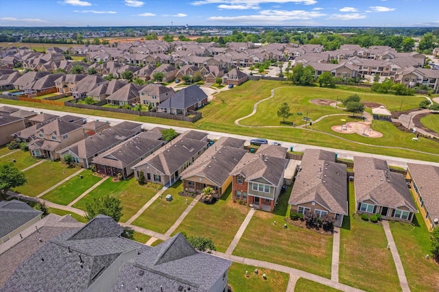 aerial view of residential area
