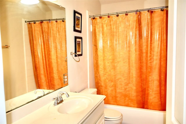 9307 Langley Springs Dr, Houston, TX 77095 - full bathroom featuring toilet, vanity, and shower / tub combo with curtain