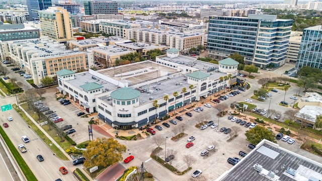 drone / aerial view featuring a city view
