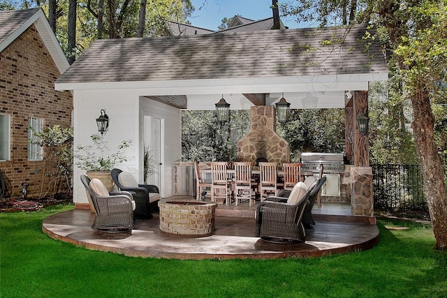 38 Southgate Dr, The Woodlands, TX 77380 - view of patio / terrace featuring grilling area and a gazebo