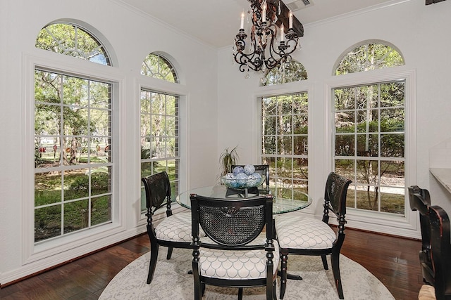 38 Southgate Dr, The Woodlands, TX 77380 - sunroom with an inviting chandelier