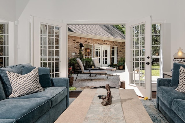 38 Southgate Dr, The Woodlands, TX 77380 - sunroom / solarium featuring french doors