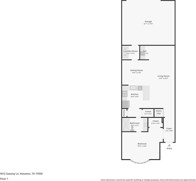 1812 Saxony Ln, Houston, TX 77058 - property floor plan