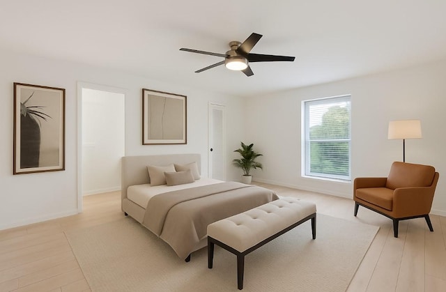 1812 Saxony Ln, Houston, TX 77058 - bedroom featuring baseboards and ceiling fan