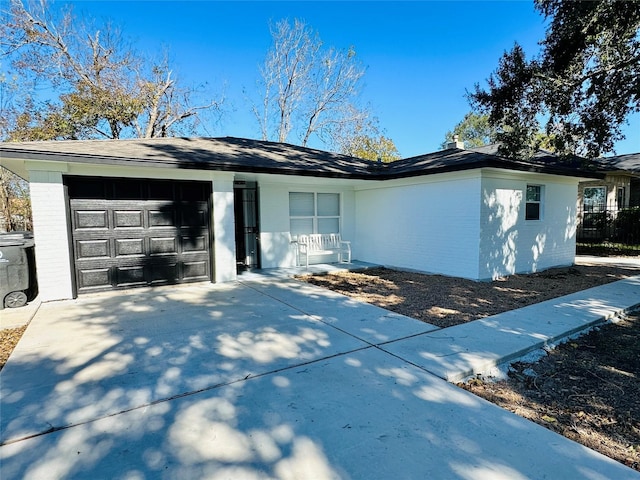 3605 Barberry Dr, Houston, TX 77051 - ranch-style house with brick siding, an attached garage, and concrete driveway