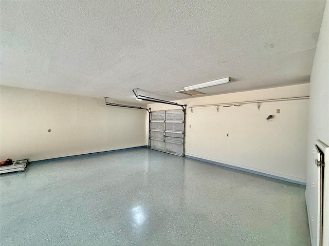 garage with baseboards