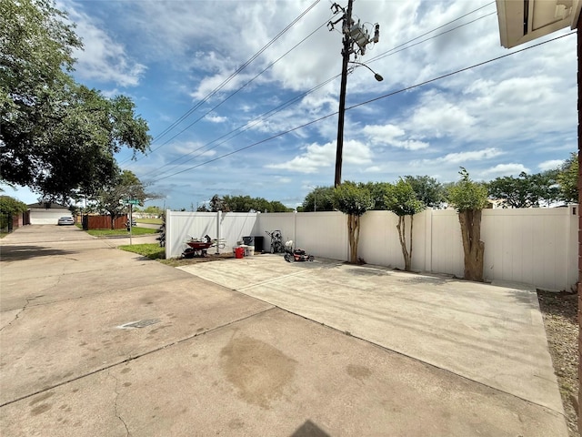 view of patio with fence