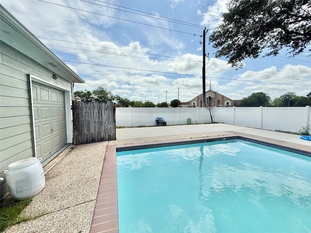 view of pool featuring a fenced in pool and a fenced backyard