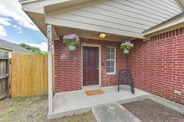 27806 Red Fox Rd, Tomball, TX 77377 - property entrance featuring fence and brick siding