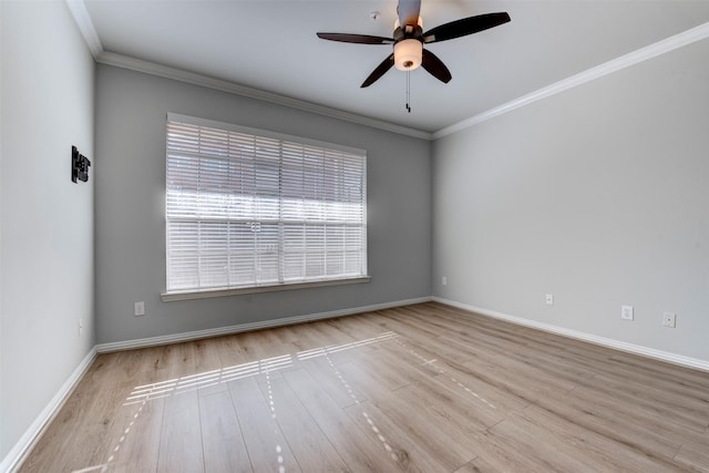 2111 Welch St Unit A107, Houston, TX 77019 - unfurnished room with wood finished floors, a ceiling fan, baseboards, and crown molding