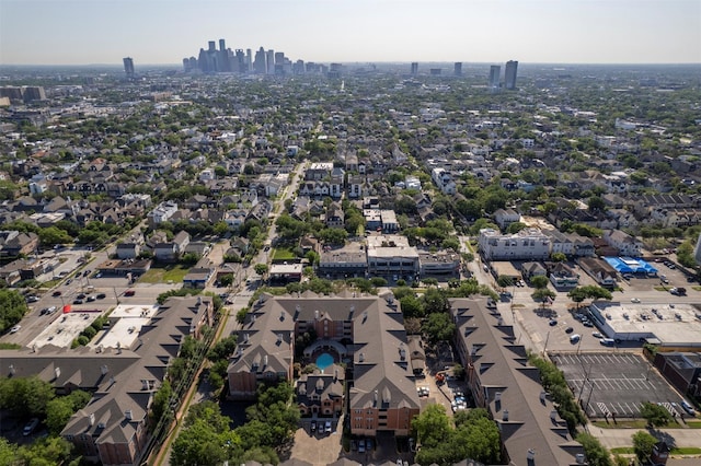 2111 Welch St Unit A107, Houston, TX 77019 - aerial overview of property's location with nearby urban area