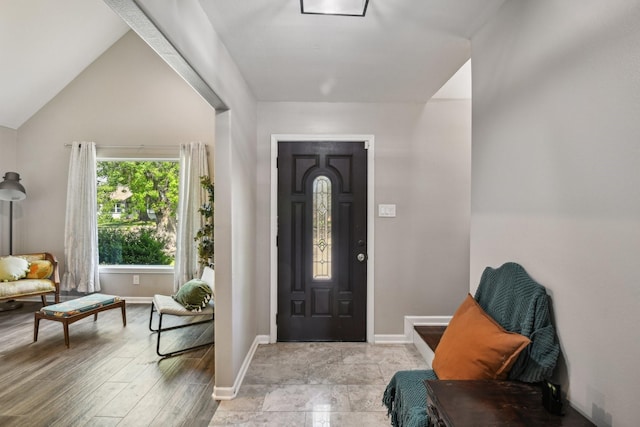 entryway with baseboards