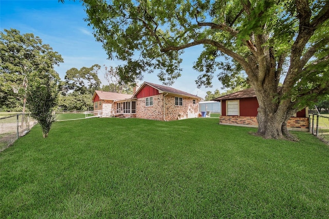 2201 Badger Ln, Huntsville, TX 77320 - view of yard with a fenced backyard