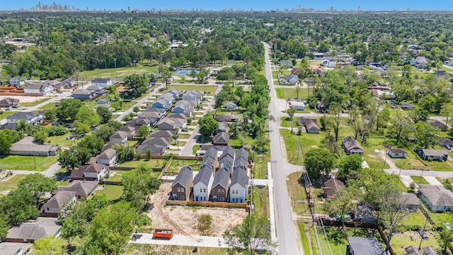 aerial view of residential area