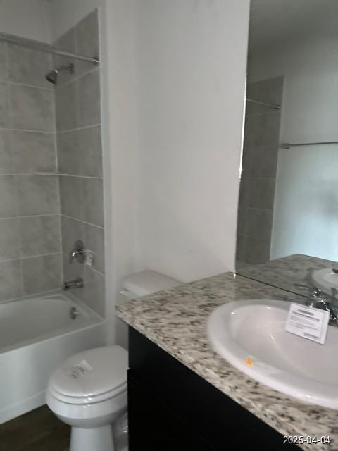 6710 Greensleeves, San Antonio, TX 78252 - full bathroom featuring toilet, vanity, and shower / tub combination