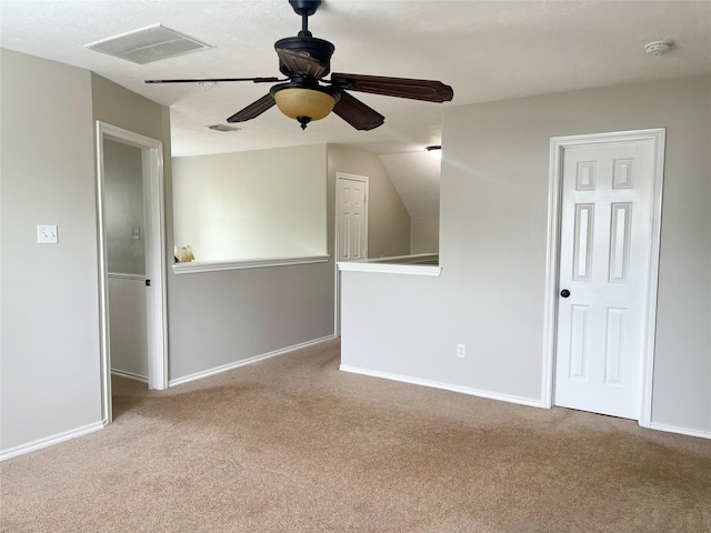 15318 Redbud Berry Way, Cypress, TX 77433 - unfurnished room featuring visible vents, baseboards, a ceiling fan, and carpet