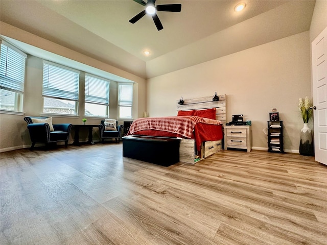 31503 Sandpiper Creek Dr, Hockley, TX 77447 - bedroom with wood finished floors, baseboards, and ceiling fan